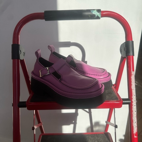 Miista Pink Platform Loafers - Picture 3 of 6